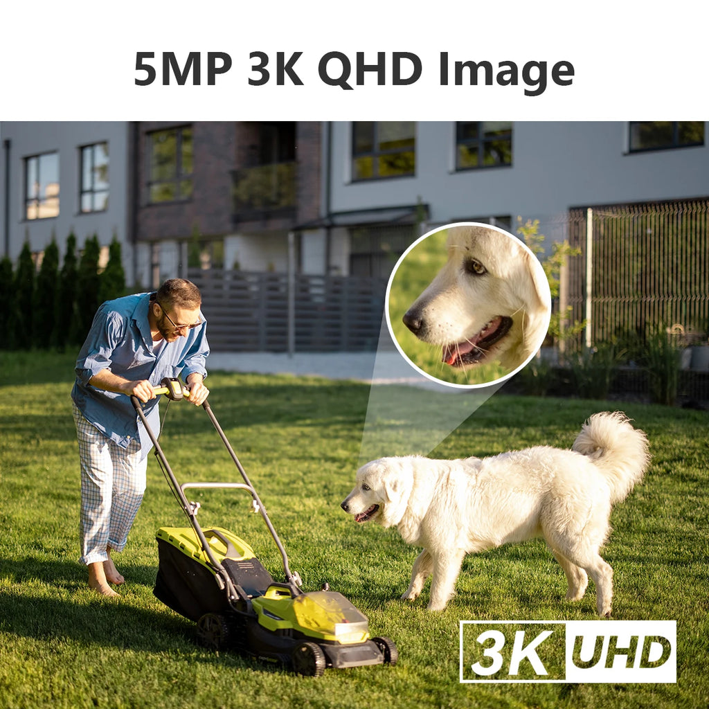 IMOU 5MP Indoor Screen Video Camera Human Pet Detection 2.4inch Display PTZ 360  One-Touch Call WiFi Camera Dog Cat Baby Monitor