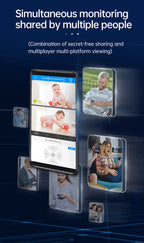 Dual Screens 5K 10MP WiFi Pet Cam Two-Way Video Call CCTV Security Protection Security Cam Wireless Surveillance Monitor O-kam