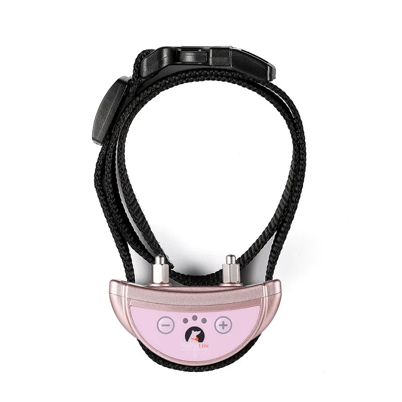 Pet Dog Anti Barking Device USB Rechargeable Dogs Training Collar Adjustable Sensitivity Pet Collar Black Gold Silver