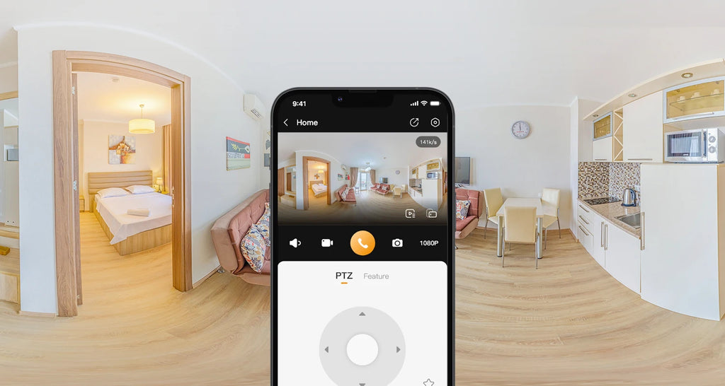 IMOU 5MP Indoor Screen Video Camera Human Pet Detection 2.4inch Display PTZ 360  One-Touch Call WiFi Camera Dog Cat Baby Monitor