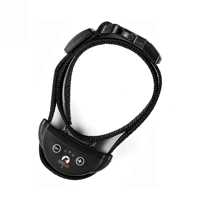 Pet Dog Anti Barking Device USB Rechargeable Dogs Training Collar Adjustable Sensitivity Pet Collar Black Gold Silver