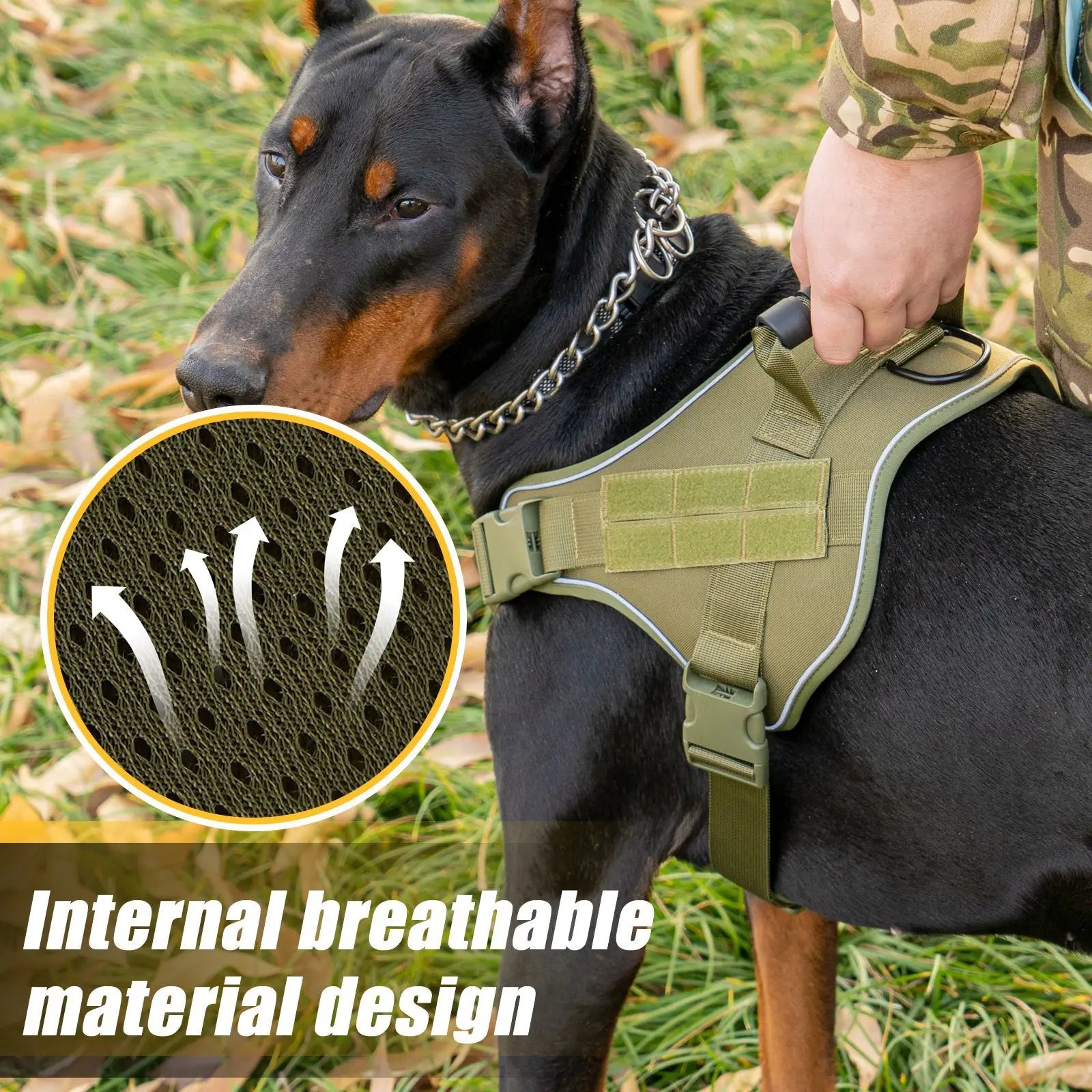 Dog Walking Accessories Dog Harness for Large Dogs Tactical Military Vest Pet German Shepherd Golden Retriever Tactical Training