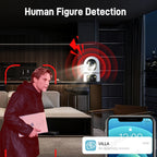 Dual Screens 5K 10MP WiFi Pet Cam Two-Way Video Call CCTV Security Protection Security Cam Wireless Surveillance Monitor O-kam