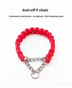 Comfort-Strong 5-Foot Braided Dog Leash: Ideal for Effective Training & Enjoyable Walks. Durability Meets Comfort