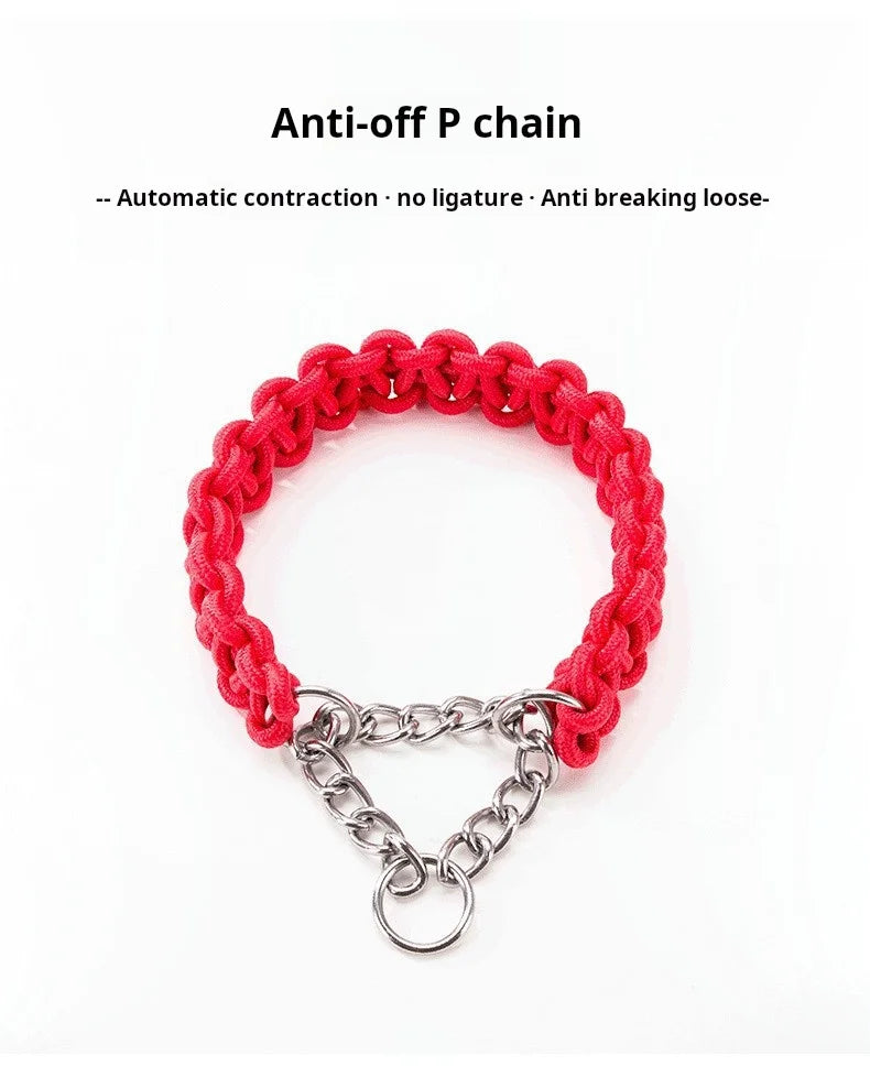 Comfort-Strong 5-Foot Braided Dog Leash: Ideal for Effective Training & Enjoyable Walks. Durability Meets Comfort