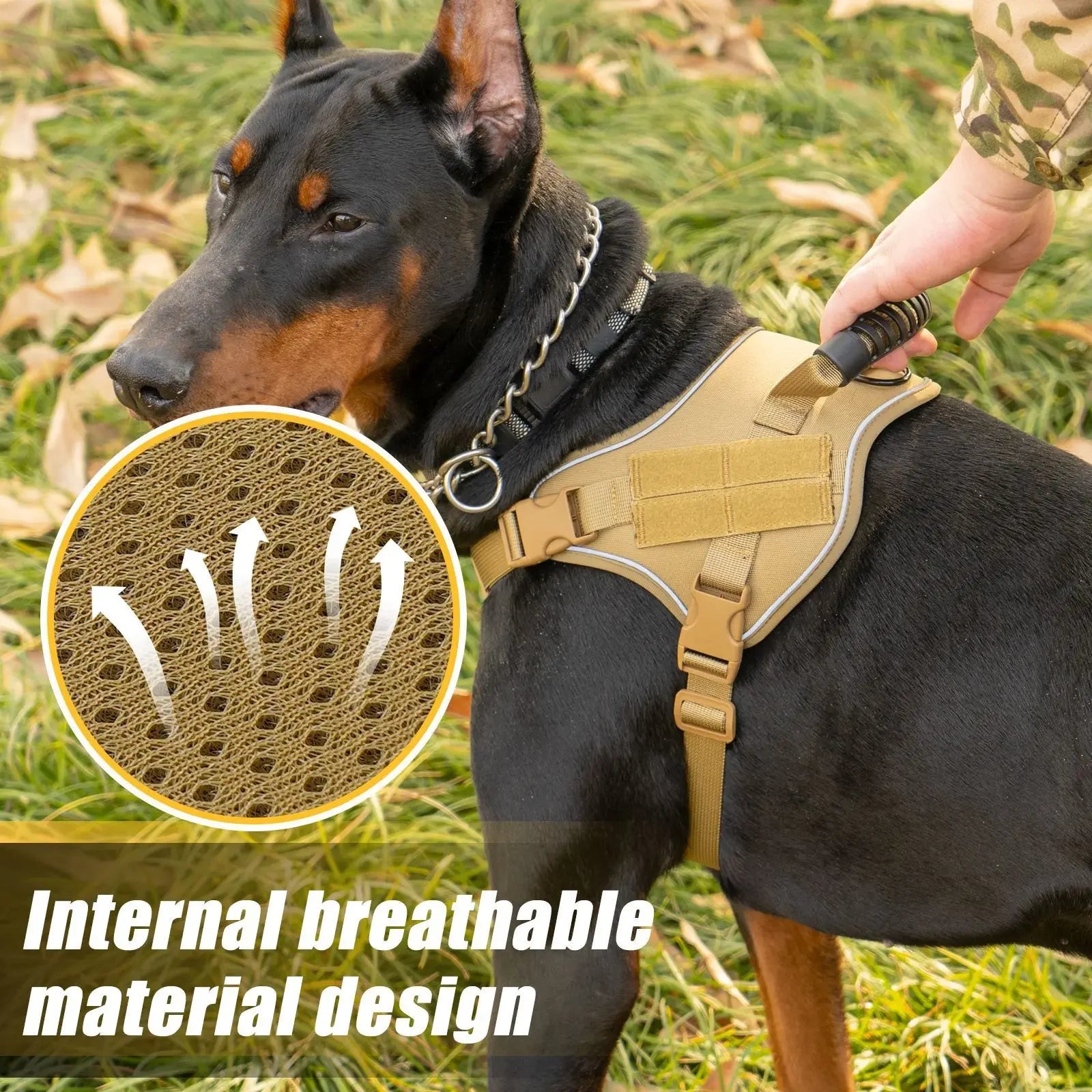 Dog Walking Accessories Dog Harness for Large Dogs Tactical Military Vest Pet German Shepherd Golden Retriever Tactical Training