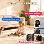 Dual Screens 5K 10MP WiFi Pet Cam Two-Way Video Call CCTV Security Protection Security Cam Wireless Surveillance Monitor O-kam
