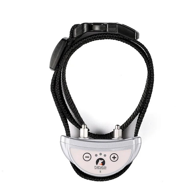 Pet Dog Anti Barking Device USB Rechargeable Dogs Training Collar Adjustable Sensitivity Pet Collar Black Gold Silver