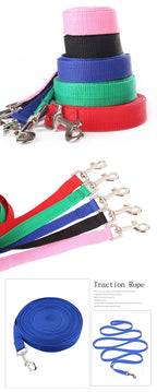 Nylon Dog Training Leashes Walking Pet Leash Rope Traction Rope for Small Large Dogs 1.5M /1.8M /3M /4.5M/ 6M /10M Pet Supplies