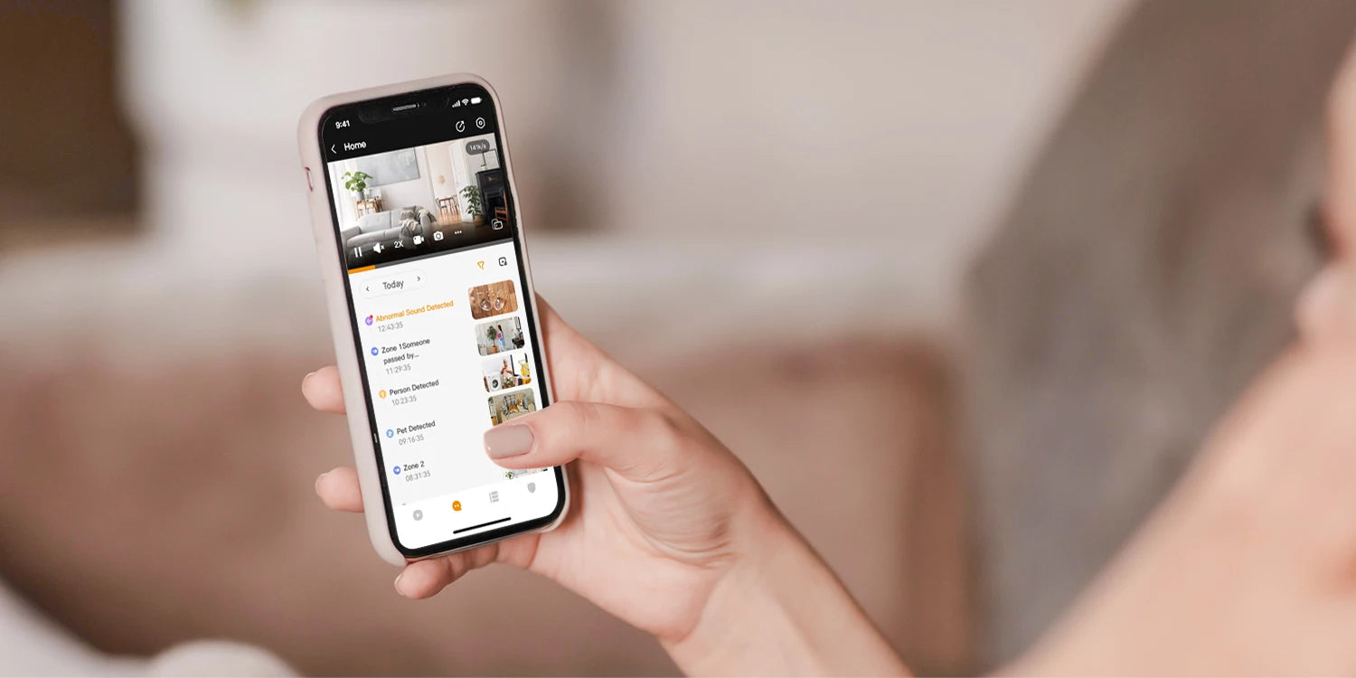 IMOU 5MP Indoor Screen Video Camera Human Pet Detection 2.4inch Display PTZ 360  One-Touch Call WiFi Camera Dog Cat Baby Monitor