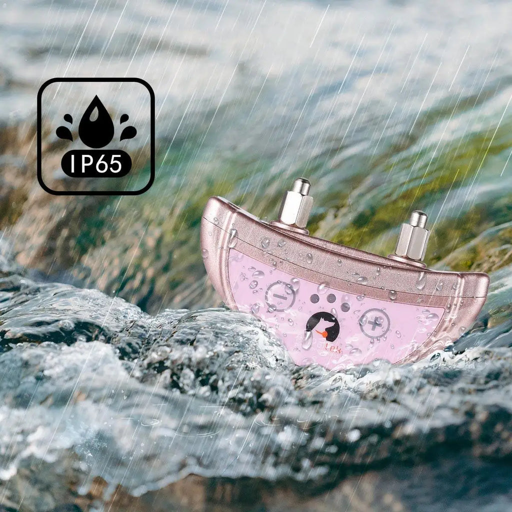 Pet Dog Anti Barking Device USB Rechargeable Dogs Training Collar Adjustable Sensitivity Pet Collar Black Gold Silver