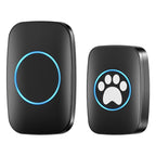 Touch Pet Doorbell 300M/984 ft Range 60 Songs Cat & Dog Training Pager LED Flash light Smart Wireless Doorbell Plug US EU
