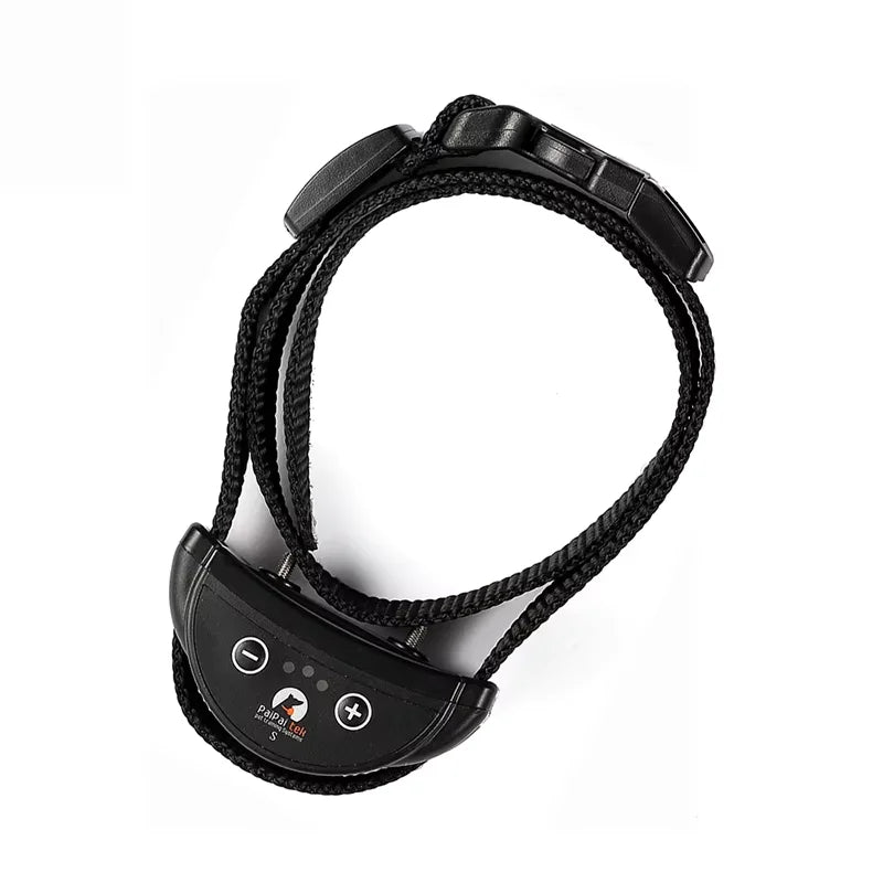 Pet Dog Anti Barking Device USB Rechargeable Dogs Training Collar Adjustable Sensitivity Pet Collar Black Gold Silver