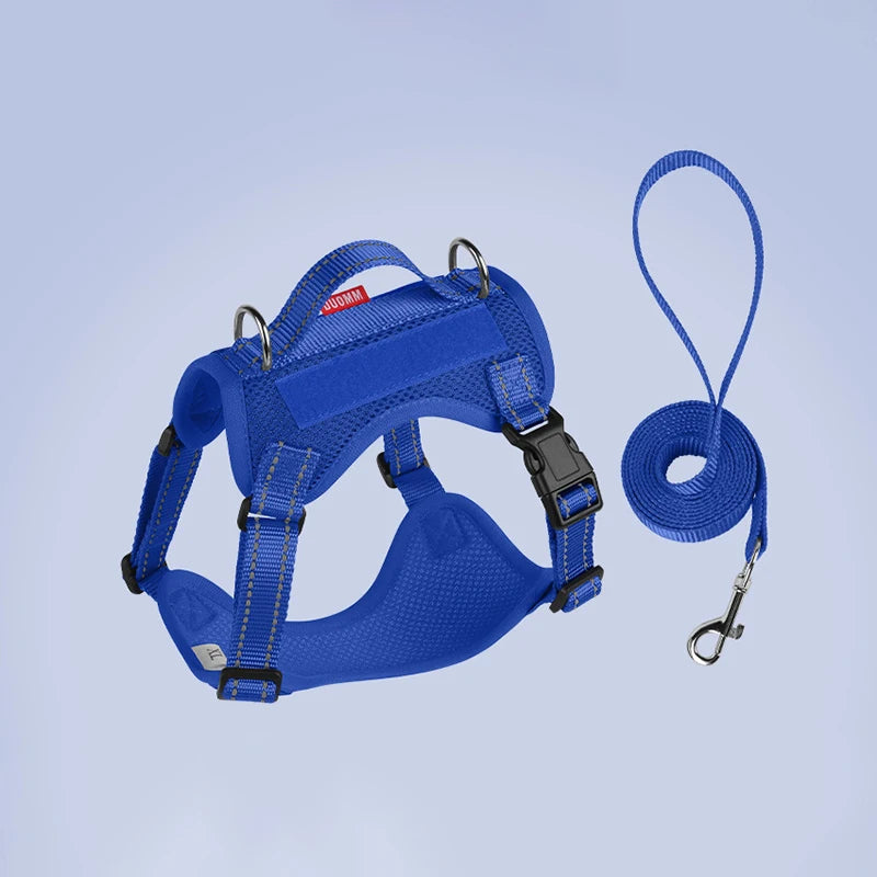 Dog Leash Harness Set Pet Reflective Bichon Frise Small Medium Dog Vest Harness Lead Outdoor Rope Walking Gear French Bulldog