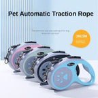 3/5M Cat Dog Automatic Traction Roulette, Retractable Durable Lead Extending Puppy Walking Running For Small Dogs