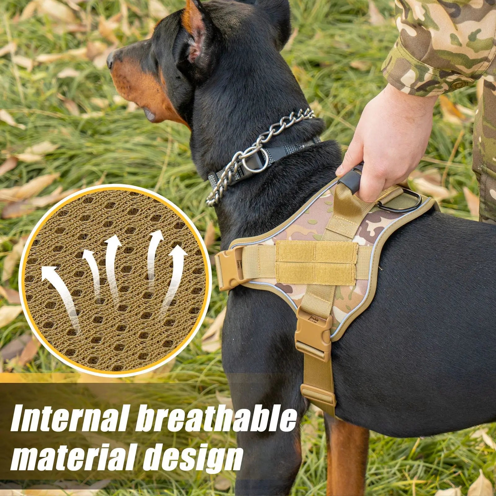 Dog Walking Accessories Dog Harness for Large Dogs Tactical Military Vest Pet German Shepherd Golden Retriever Tactical Training