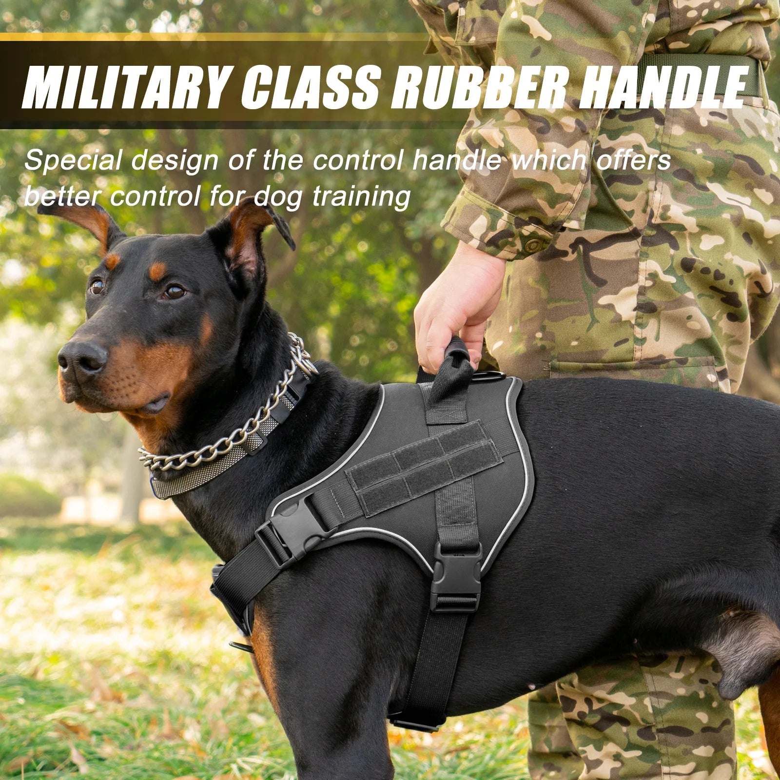 Dog Walking Accessories Dog Harness for Large Dogs Tactical Military Vest Pet German Shepherd Golden Retriever Tactical Training