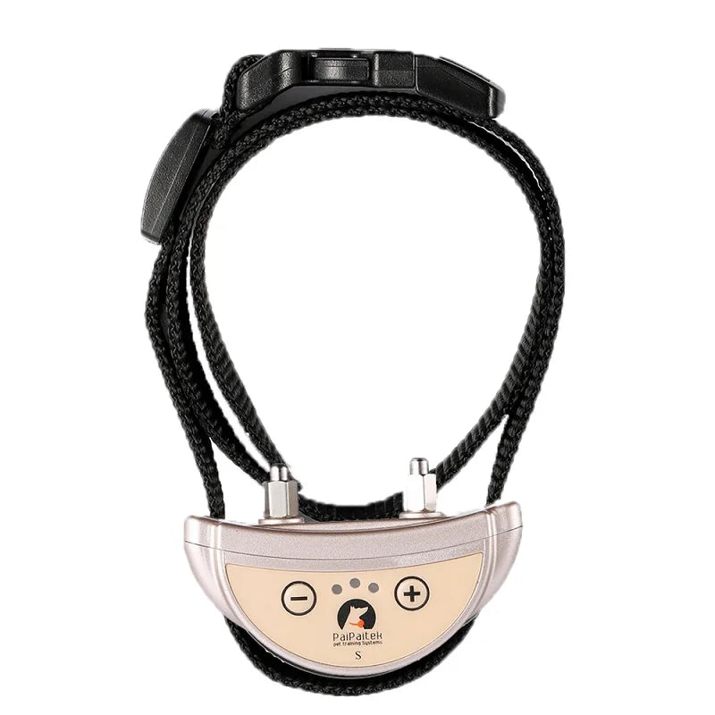 Pet Dog Anti Barking Device USB Rechargeable Dogs Training Collar Adjustable Sensitivity Pet Collar Black Gold Silver