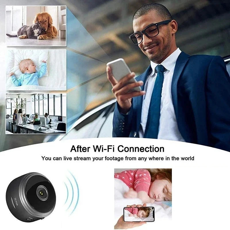 A9 WiFi Mini Camera Wireless Video Recorder Smart Home Security Camera for Infants And Pets Monitoring