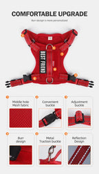 Dog Leash Harness Set Pet Reflective Bichon Frise Small Medium Dog Vest Harness Lead Outdoor Rope Walking Gear French Bulldog