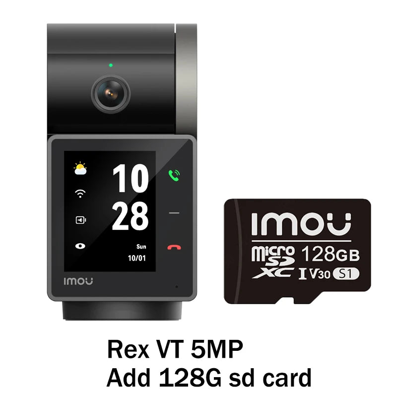 IMOU 5MP Indoor Screen Video Camera Human Pet Detection 2.4inch Display PTZ 360  One-Touch Call WiFi Camera Dog Cat Baby Monitor