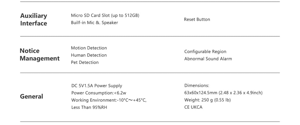 IMOU 5MP Indoor Screen Video Camera Human Pet Detection 2.4inch Display PTZ 360  One-Touch Call WiFi Camera Dog Cat Baby Monitor
