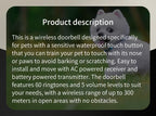 Touch Pet Doorbell 300M/984 ft Range 60 Songs Cat & Dog Training Pager LED Flash light Smart Wireless Doorbell Plug US EU