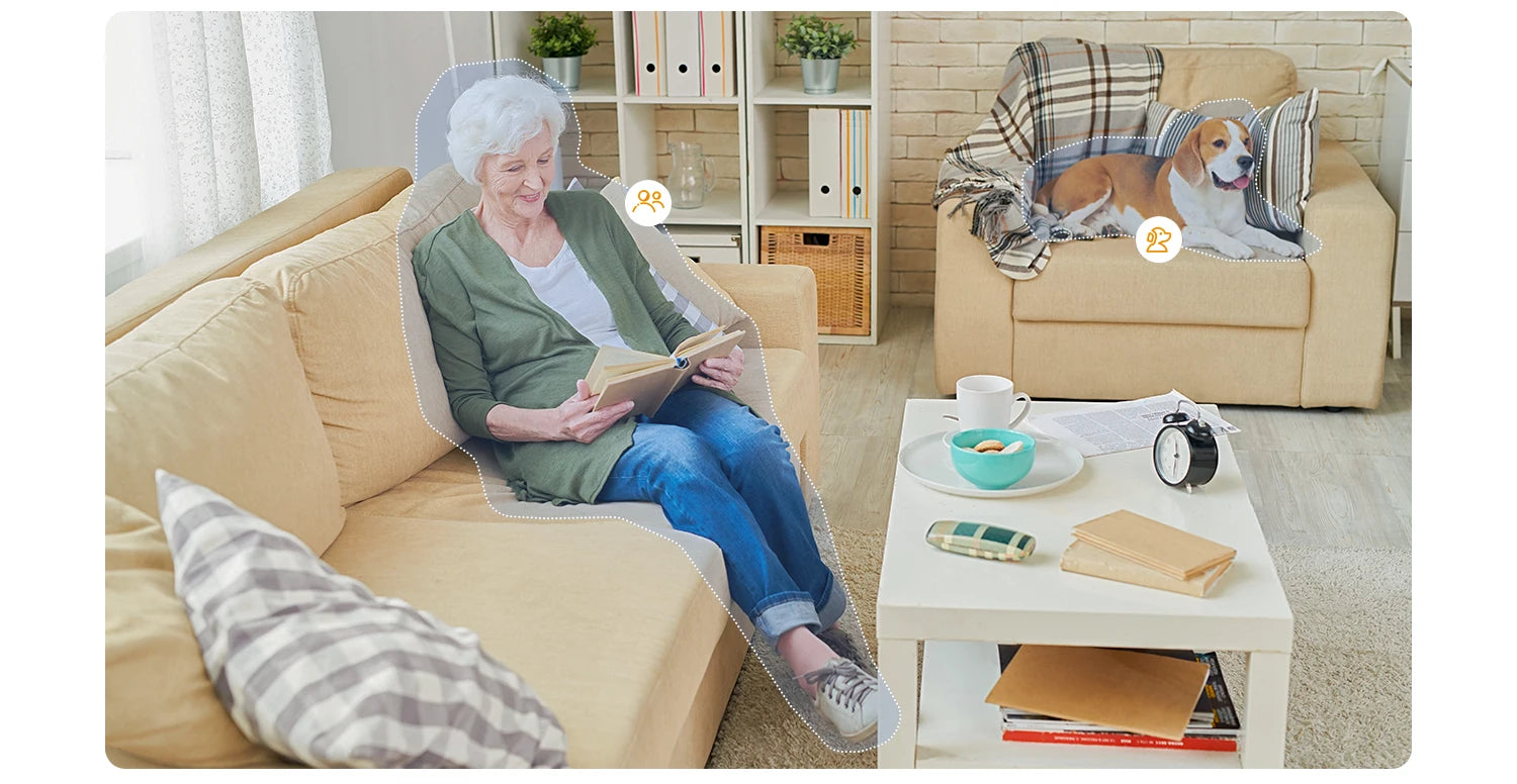 IMOU 5MP Indoor Screen Video Camera Human Pet Detection 2.4inch Display PTZ 360  One-Touch Call WiFi Camera Dog Cat Baby Monitor