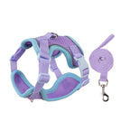 Soft Dog Harness Vest Leash , Adjustable Reflective Pet vest for Small Medium , Escape-Proof Soft Mesh Breathable  Walking Gear