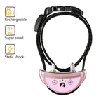 Pet Dog Anti Barking Device USB Rechargeable Dogs Training Collar Adjustable Sensitivity Pet Collar Black Gold Silver