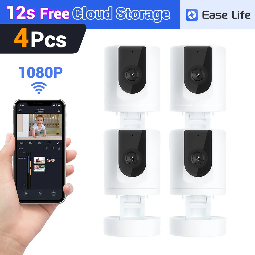 Pet Camera ,Security Camera Indoor,Pet Camera with Phone App, ,Security Camera Indoor，Foldable Baby Camera for Home Security