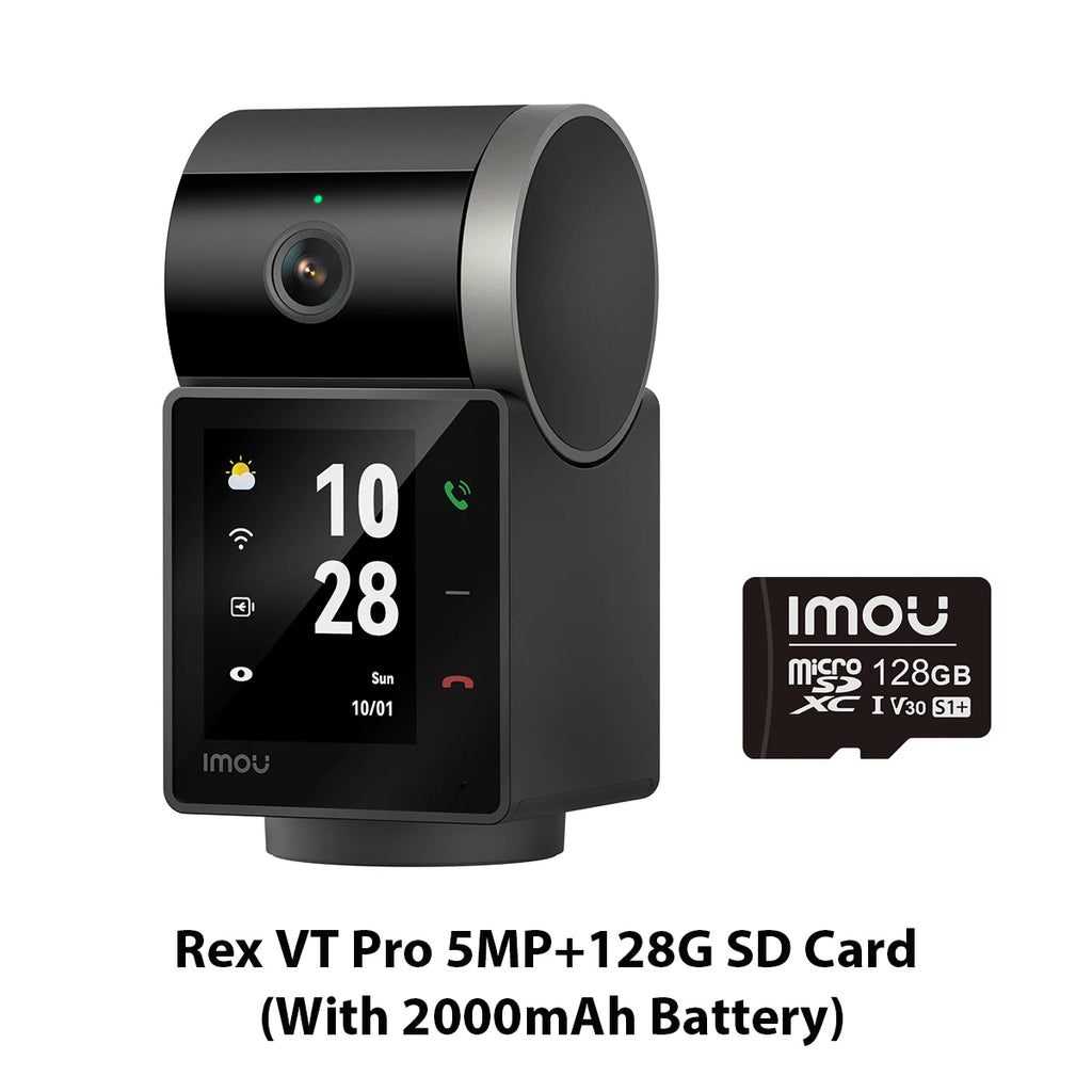 IMOU 5MP Indoor Screen Video Camera Human Pet Detection 2.4inch Display PTZ 360  One-Touch Call WiFi Camera Dog Cat Baby Monitor