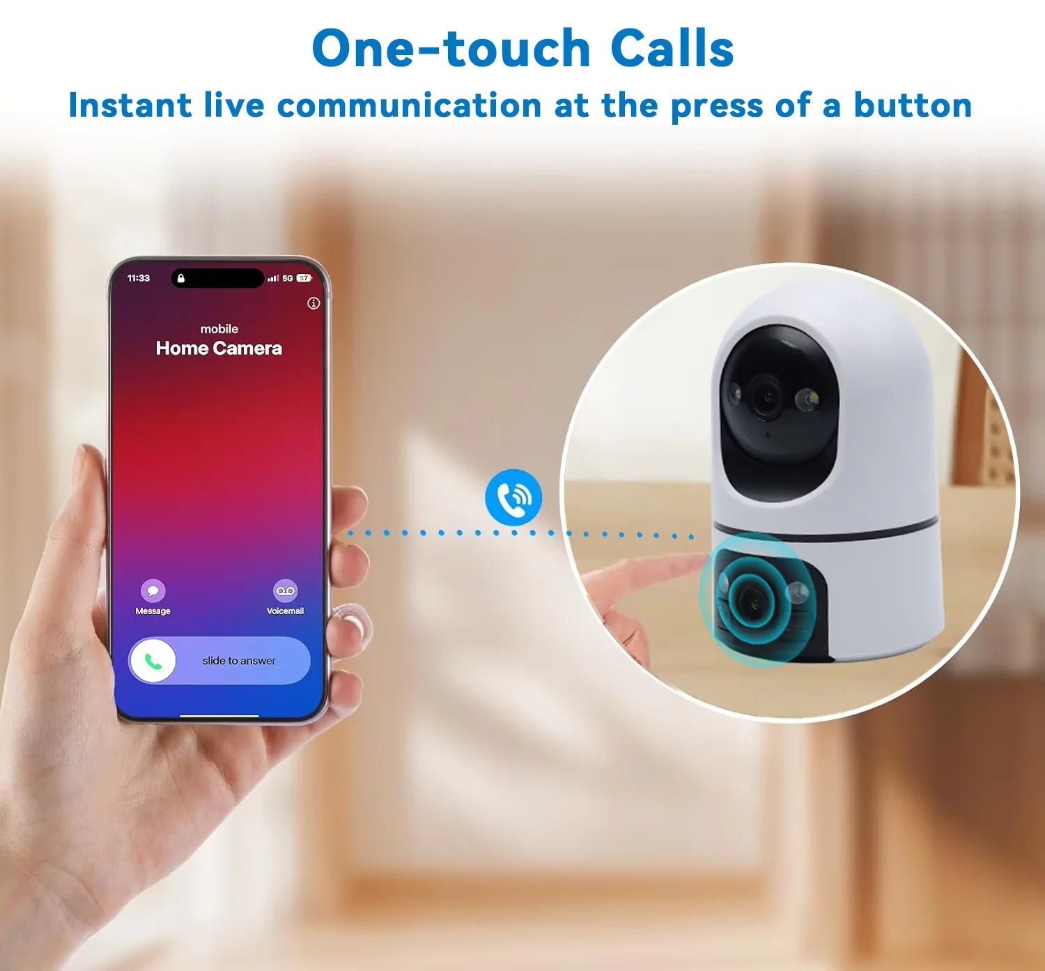 Dual Screens 5K 10MP WiFi Pet Cam Two-Way Video Call CCTV Security Protection Security Cam Wireless Surveillance Monitor O-kam