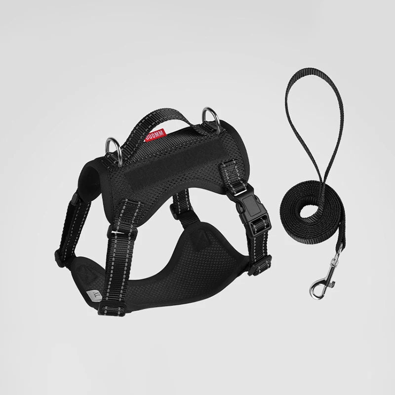 Dog Leash Harness Set Pet Reflective Bichon Frise Small Medium Dog Vest Harness Lead Outdoor Rope Walking Gear French Bulldog